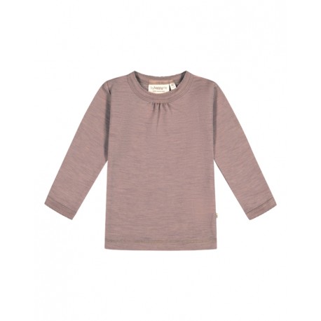 Trøje I 1x1 Rib Med Rynker Ved Halsen I 100% Merino Uld, Oeko-tex®