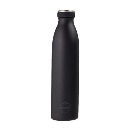Aya&ida, Drinking Bottle, Drikkeflaske Med Låg, 750 Ml, Matte Black