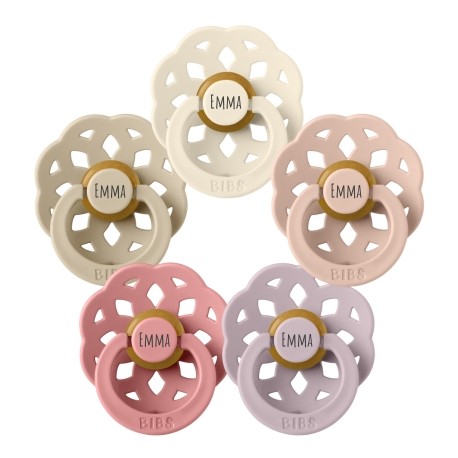 Bibs Boheme, Str. 2 (6+ Mdr.) , Rund - Latex, Sutter Med Navn , 5-pak