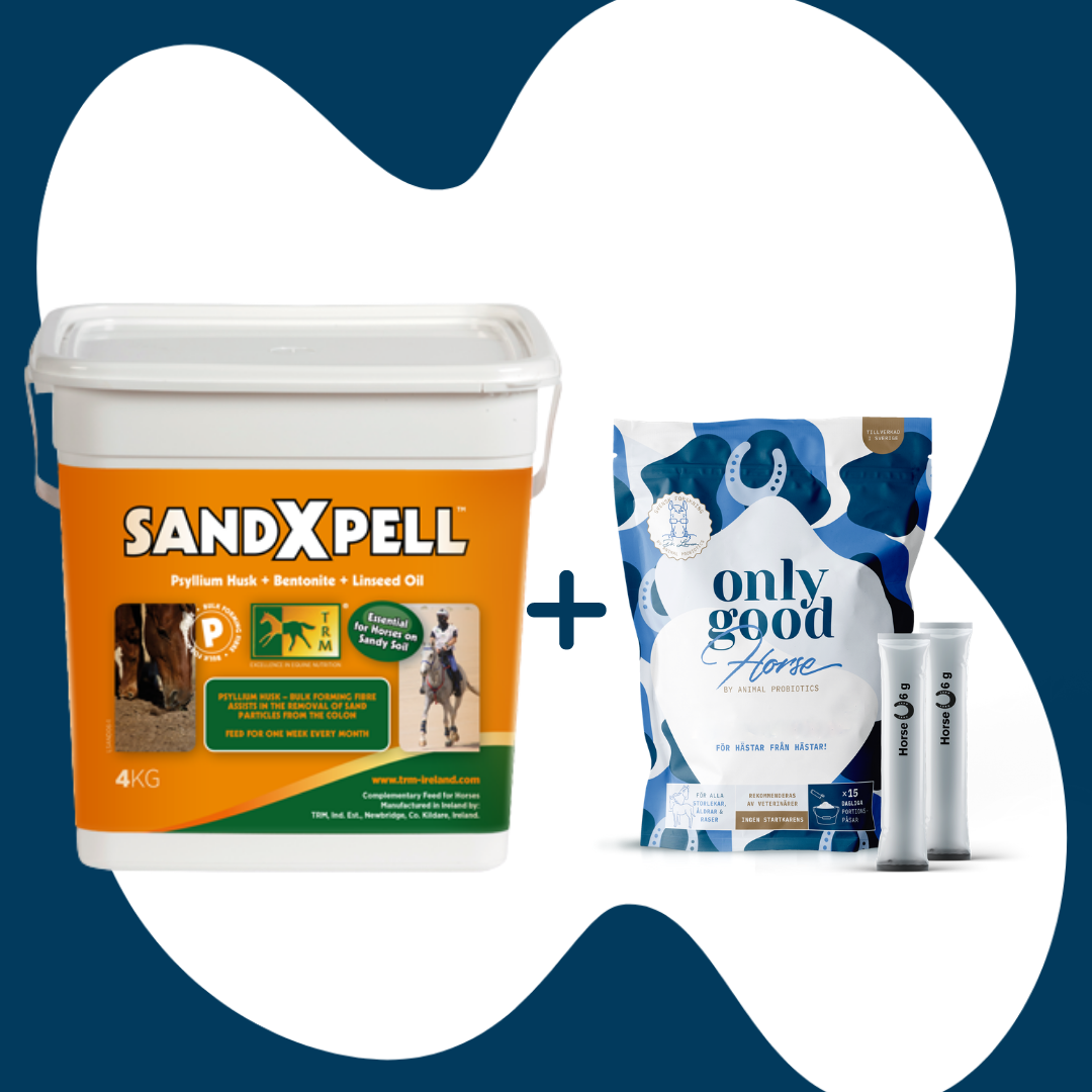 Kombipakke SandXpell 4kg & OnlyGoodHorse - SandXpell og 3 pose OnlyGoodHorse