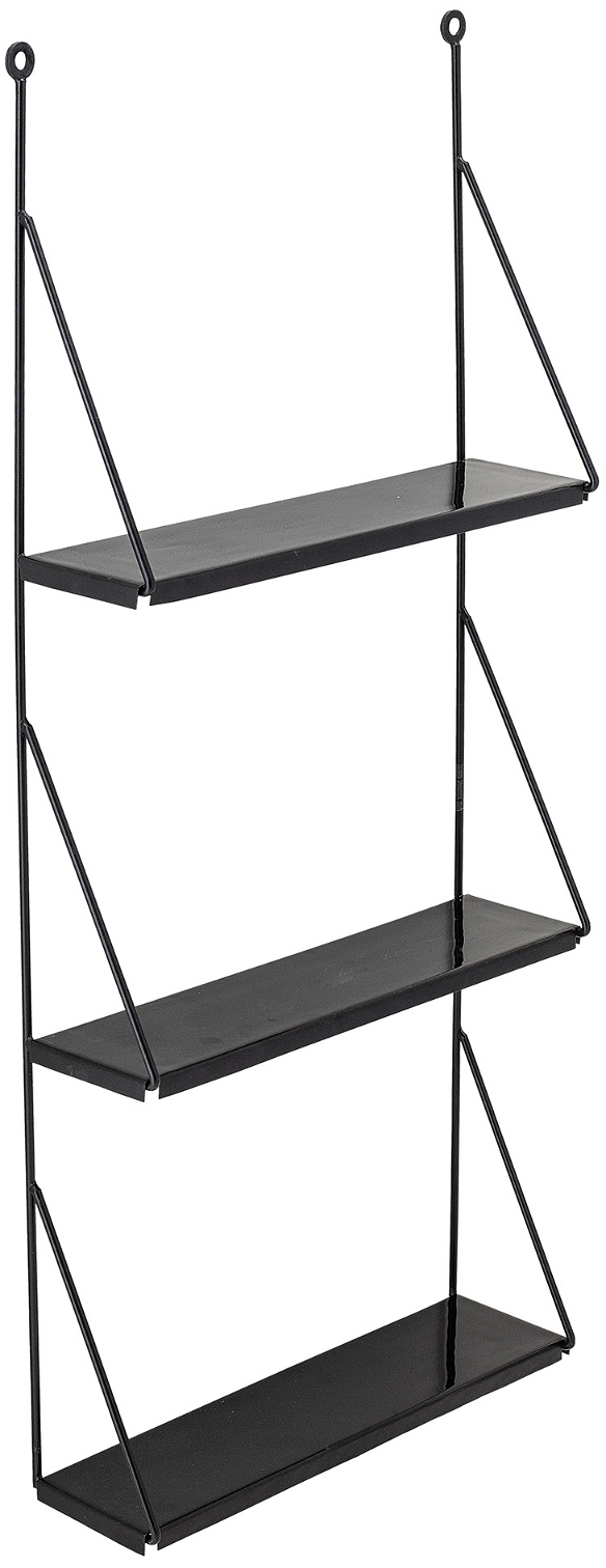 Hylde Bloomingville Nordic 3-niveauer sort jern H90×B11×D41 cm