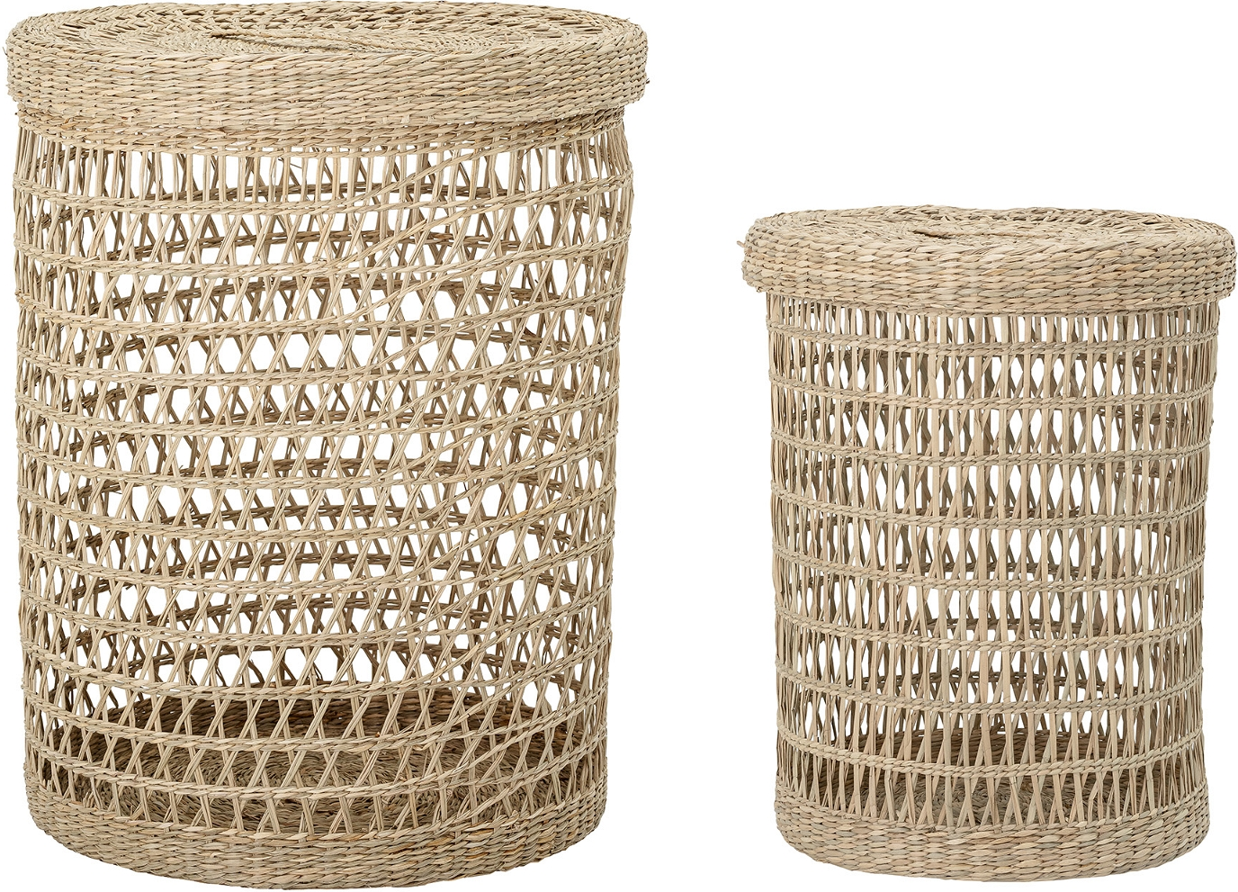 Kurvesæt Bloomingville Connie havgræs - 2 stk Ø41x53/Ø31x40 cm, natur