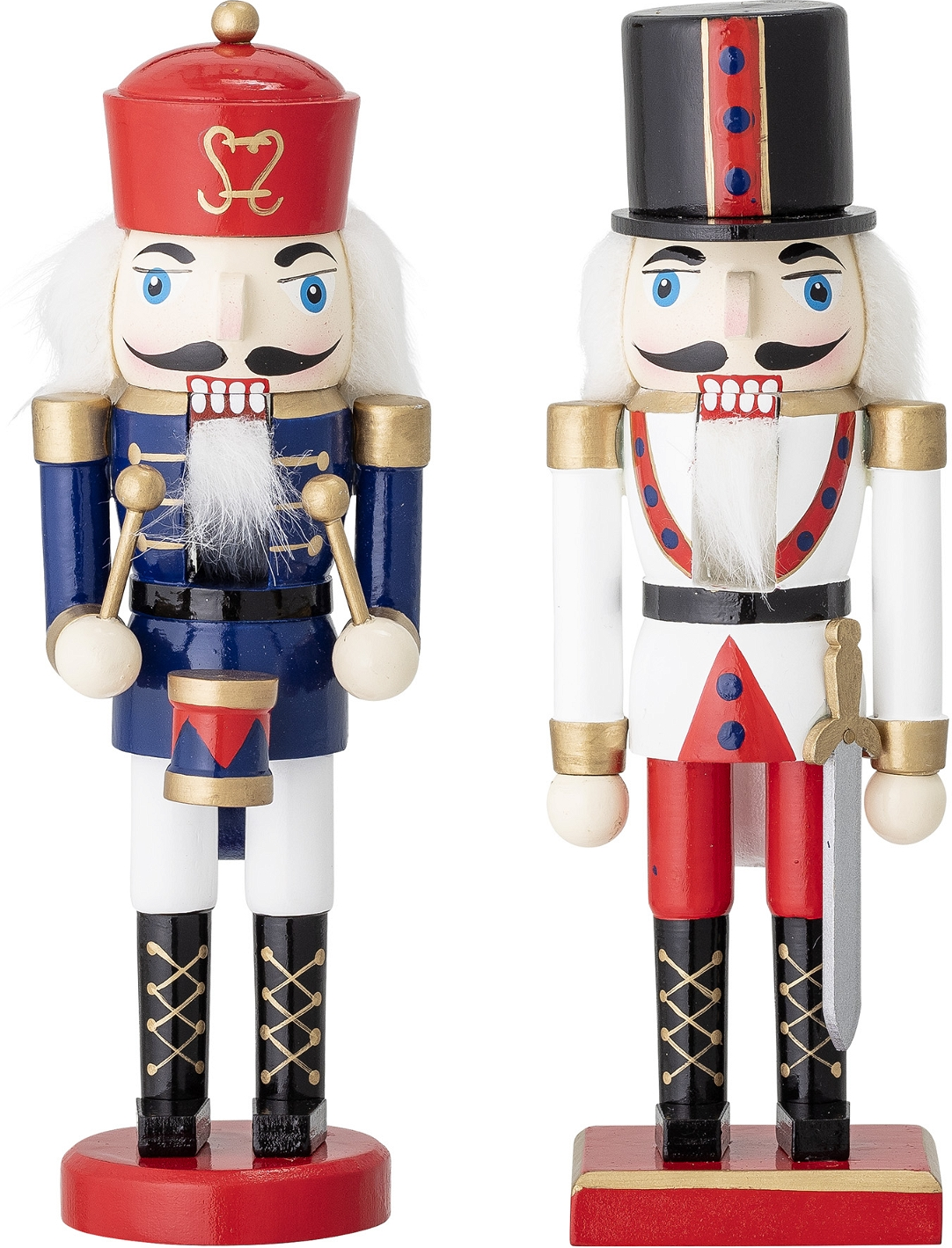 Nøddeknækker Bloomingville Darren i fyrretræ rød 20 cm funktionel julepynt dekoration