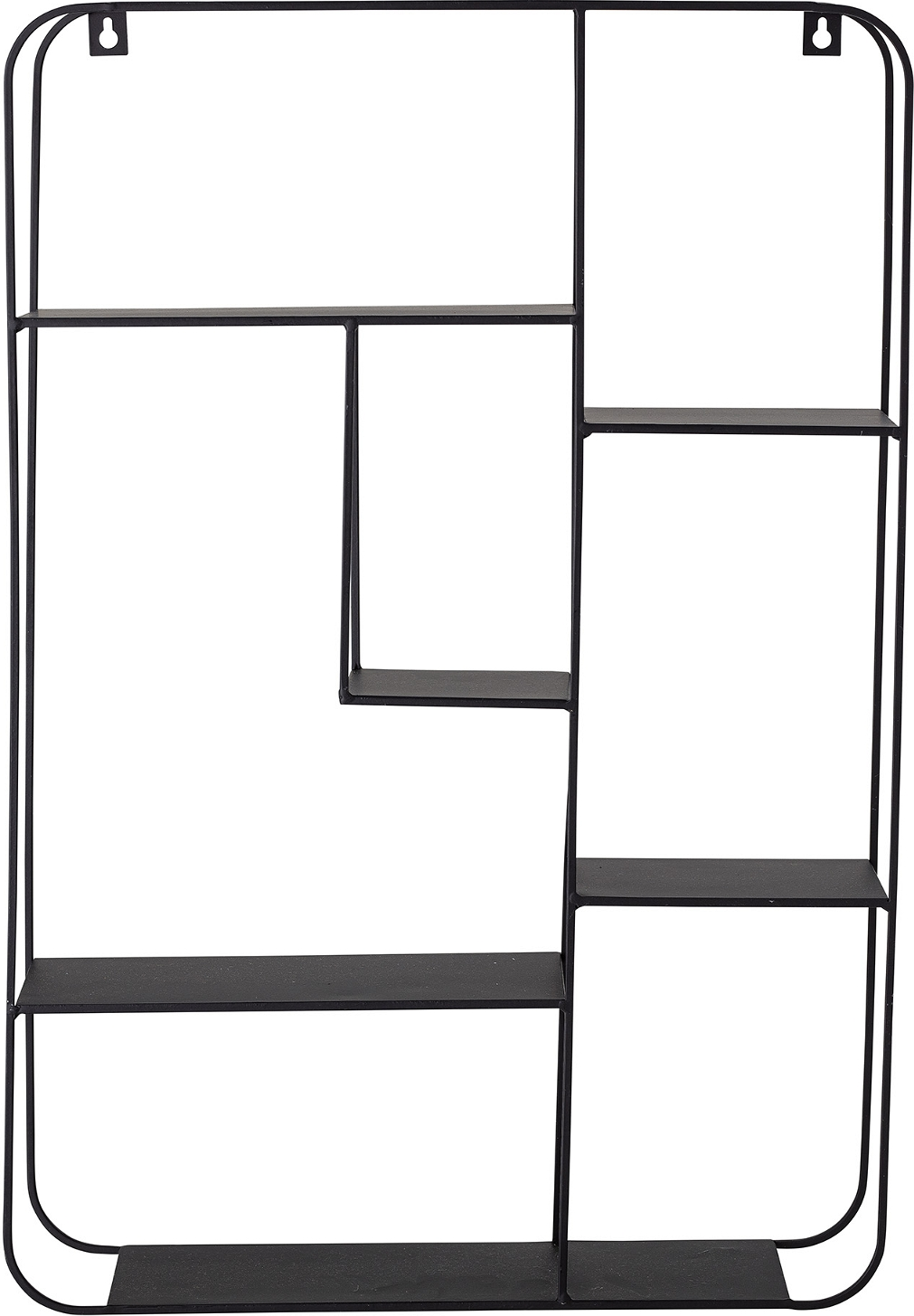 Væghylde Bloomingville Ebert i sort metal 62x42x12 cm