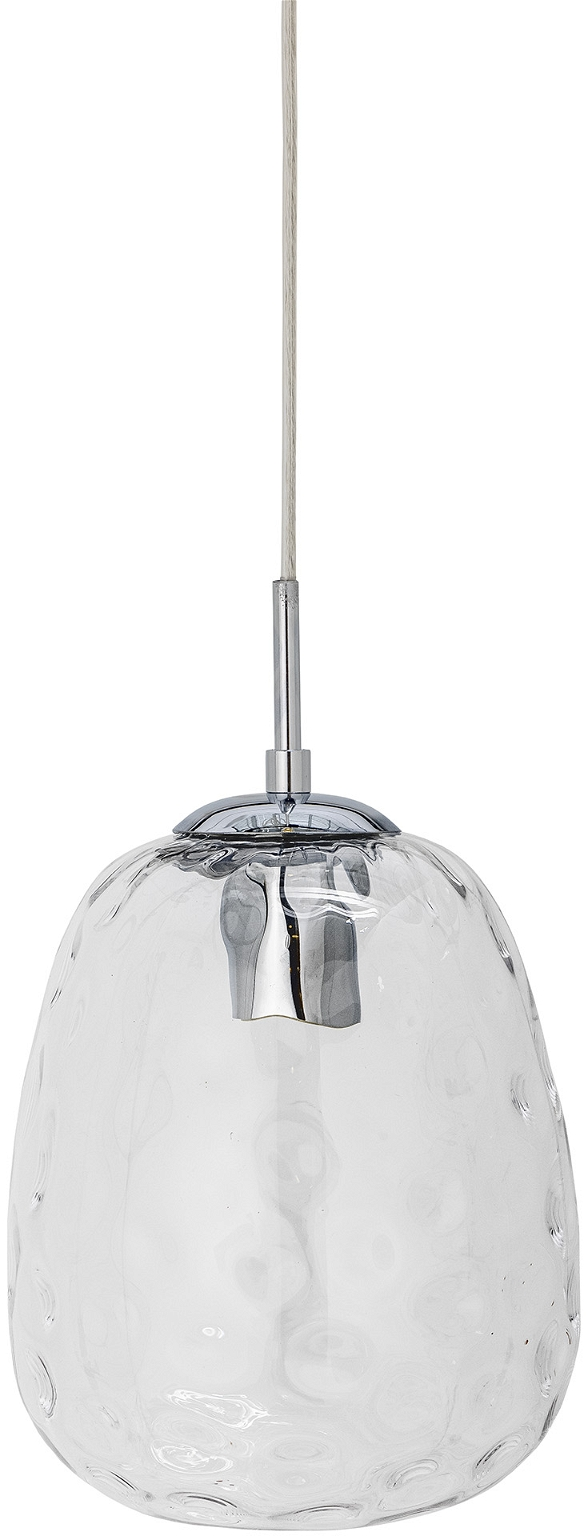 Pendellampe Bloomingville Baele Ø20 x H34 cm klar glas minimalistisk metalophæng