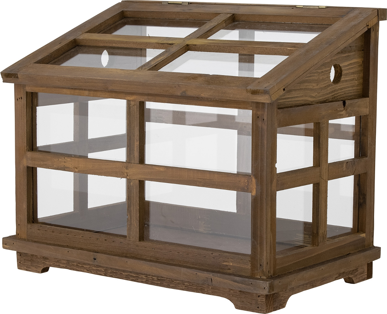 Displaykasse Bloomingville Marti i fyrretræ og glas 33x25x40 cm