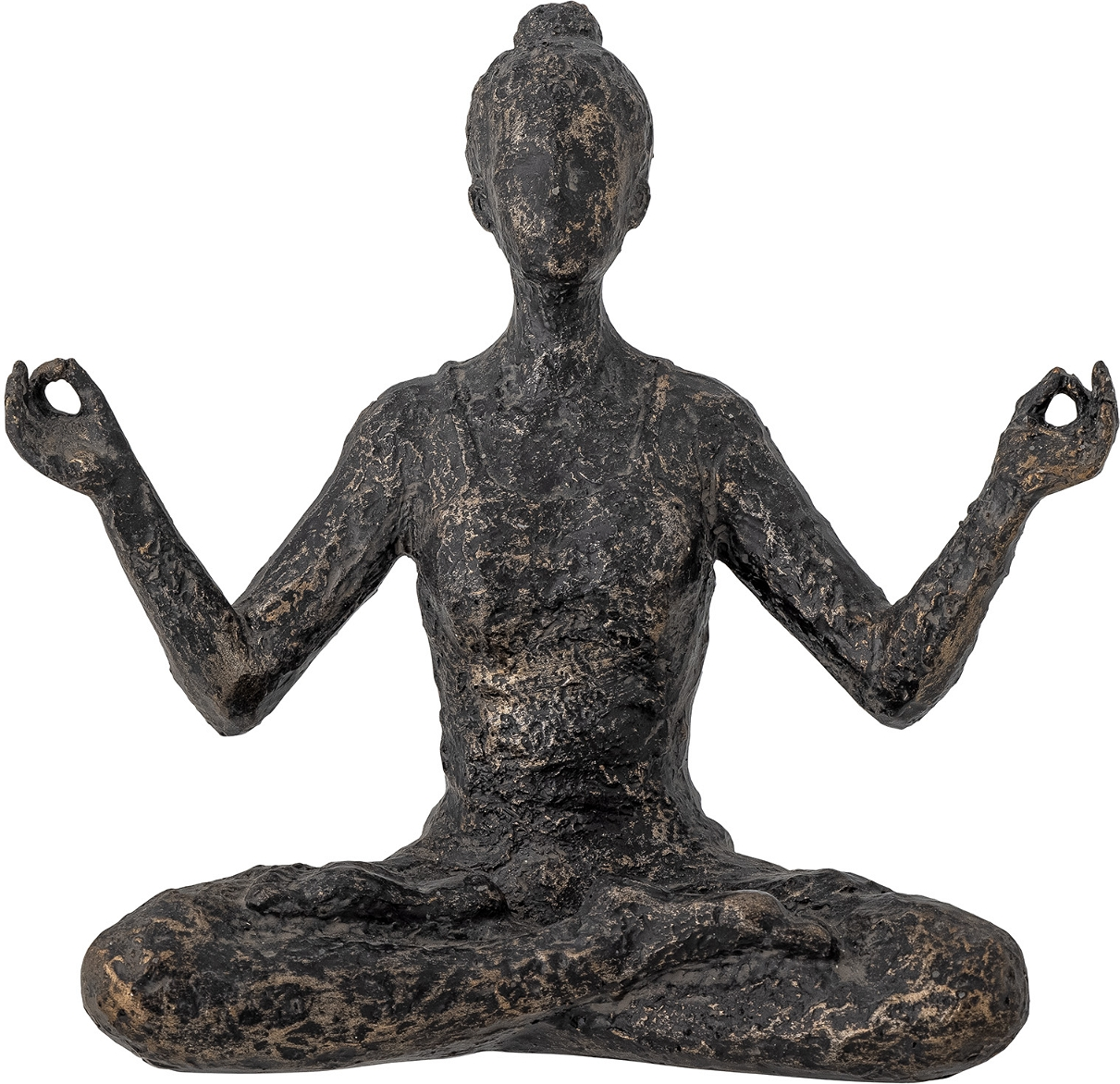 Skulptur Bloomingville Miiral dekorationsfigur resin messing 13,5 x 7 x 14,5 cm