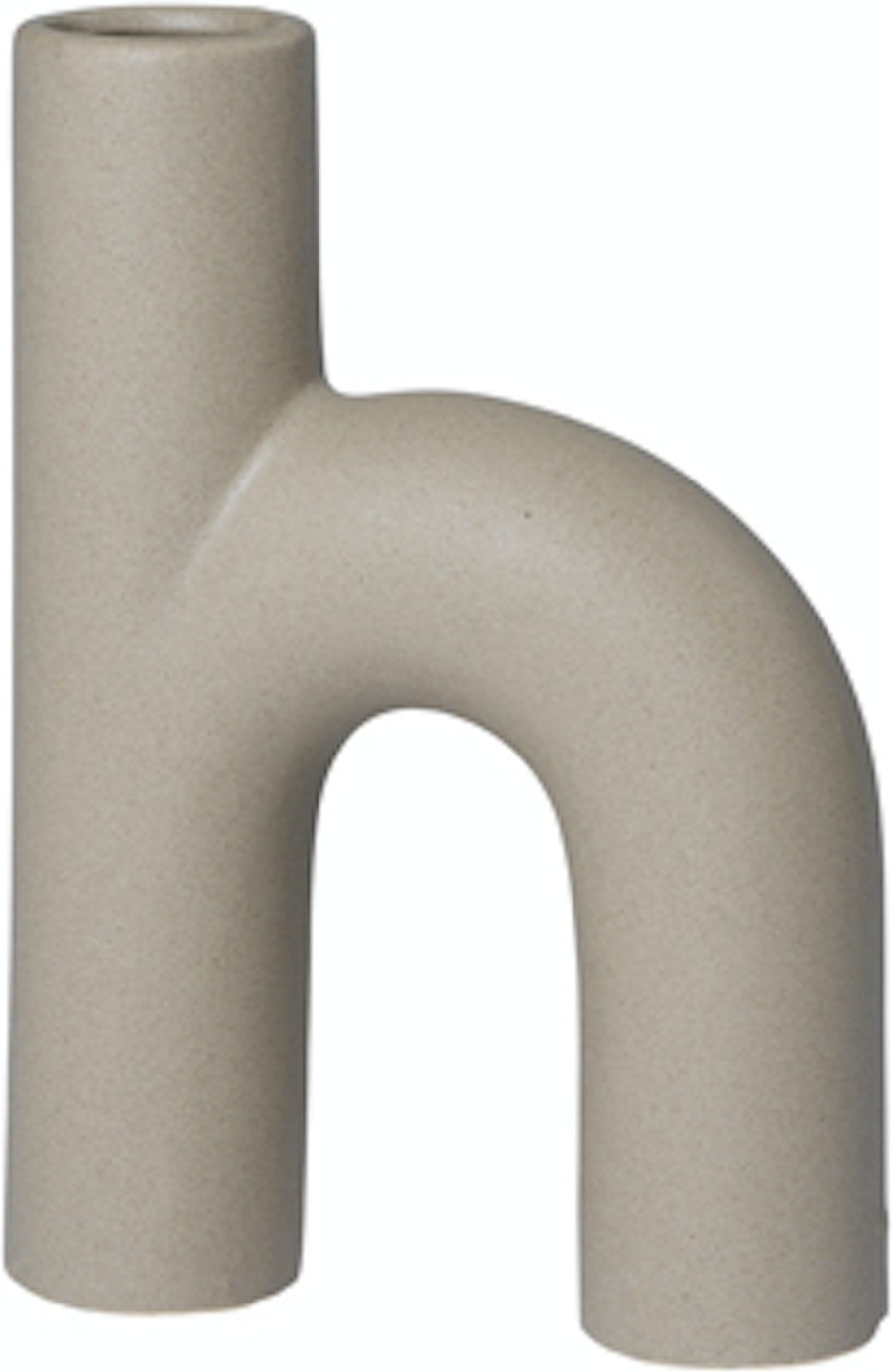 Dekorationsvase Broste Copenhagen Hector i stentøj creme H19 cm