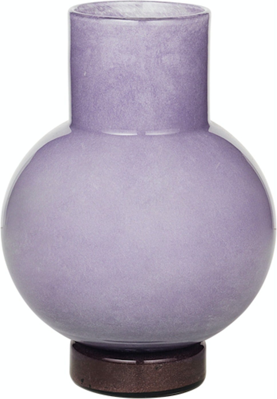 Vase Broste Copenhagen Mari mundblæst glas lilla Ø20 x H27 cm