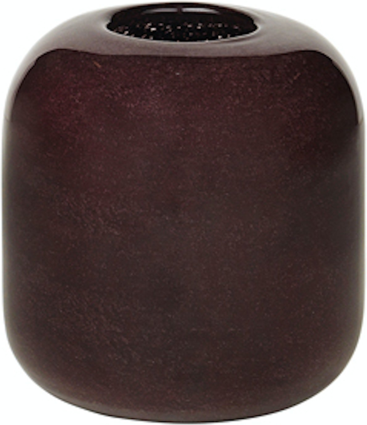 Vase Broste Copenhagen Kai Ø12,5 x H13,5 cm rød håndlavet mundblæst glas