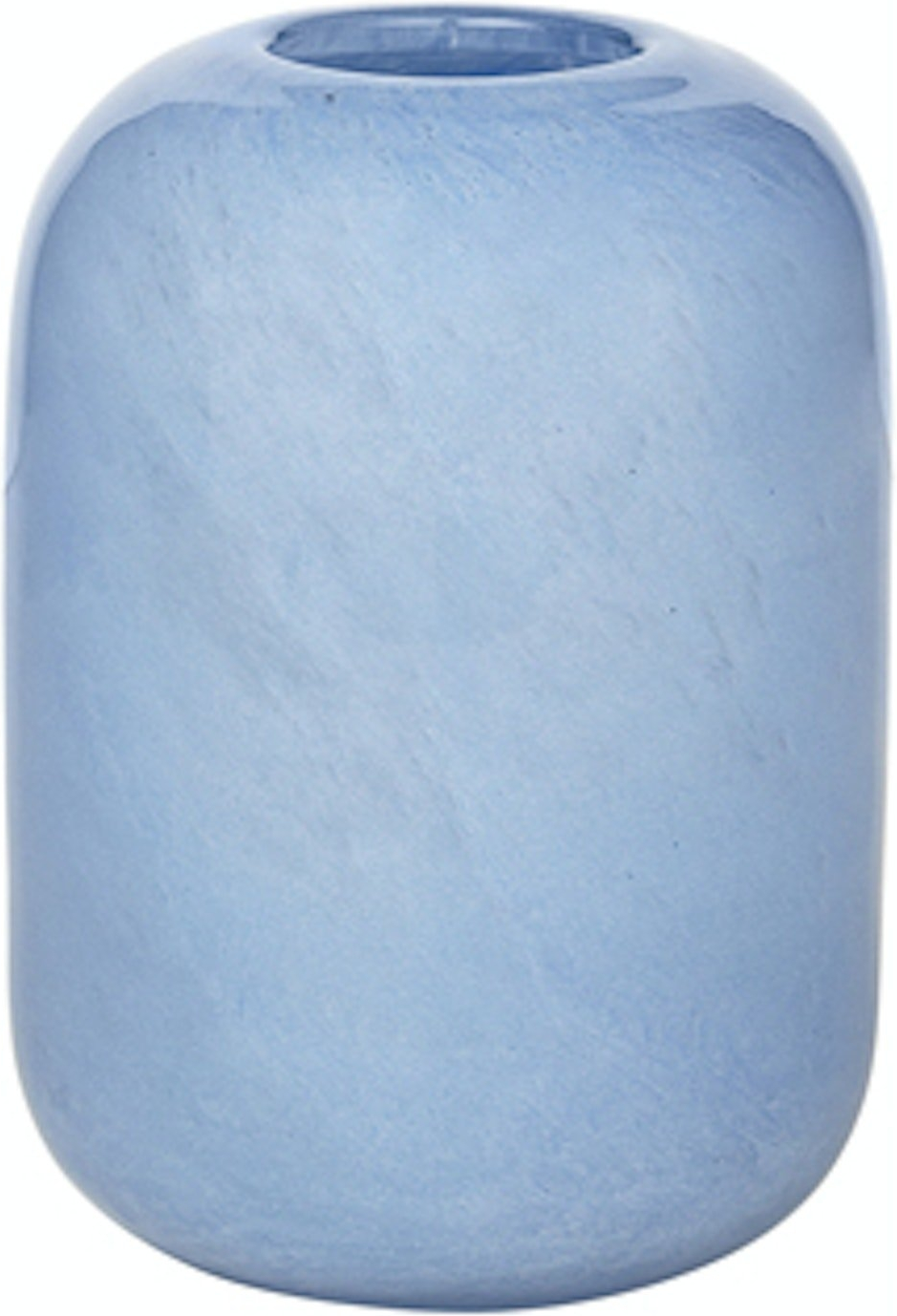 Broste Copenhagen Vase Kai mundblæst glas Ø12,5 x H17,5 cm blå
