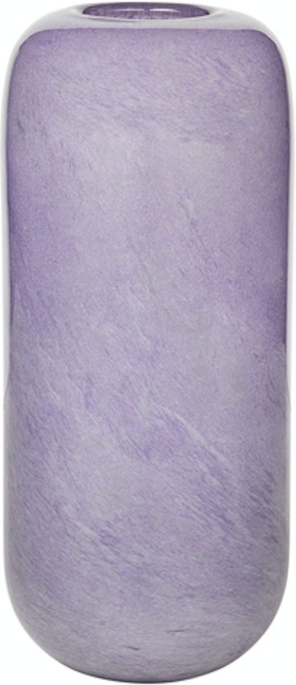 Vase Broste Copenhagen Kai mundblæst glas lilla Ø12,5 x H29,5 cm