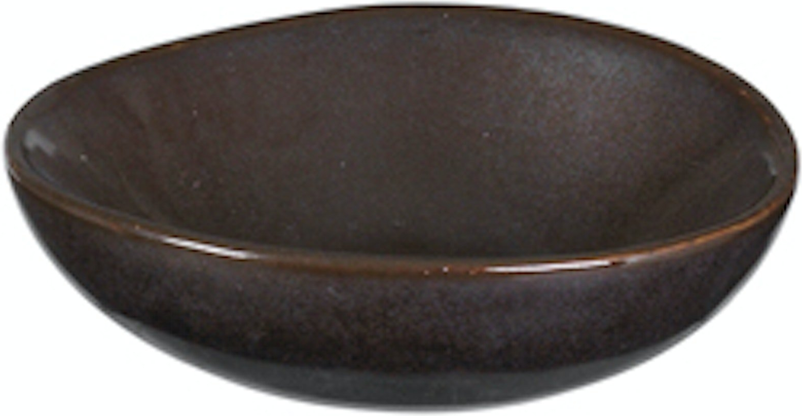 Smørskål Broste Copenhagen Esrum Night Stentøj Ø7 x H2 cm Grå/Brun