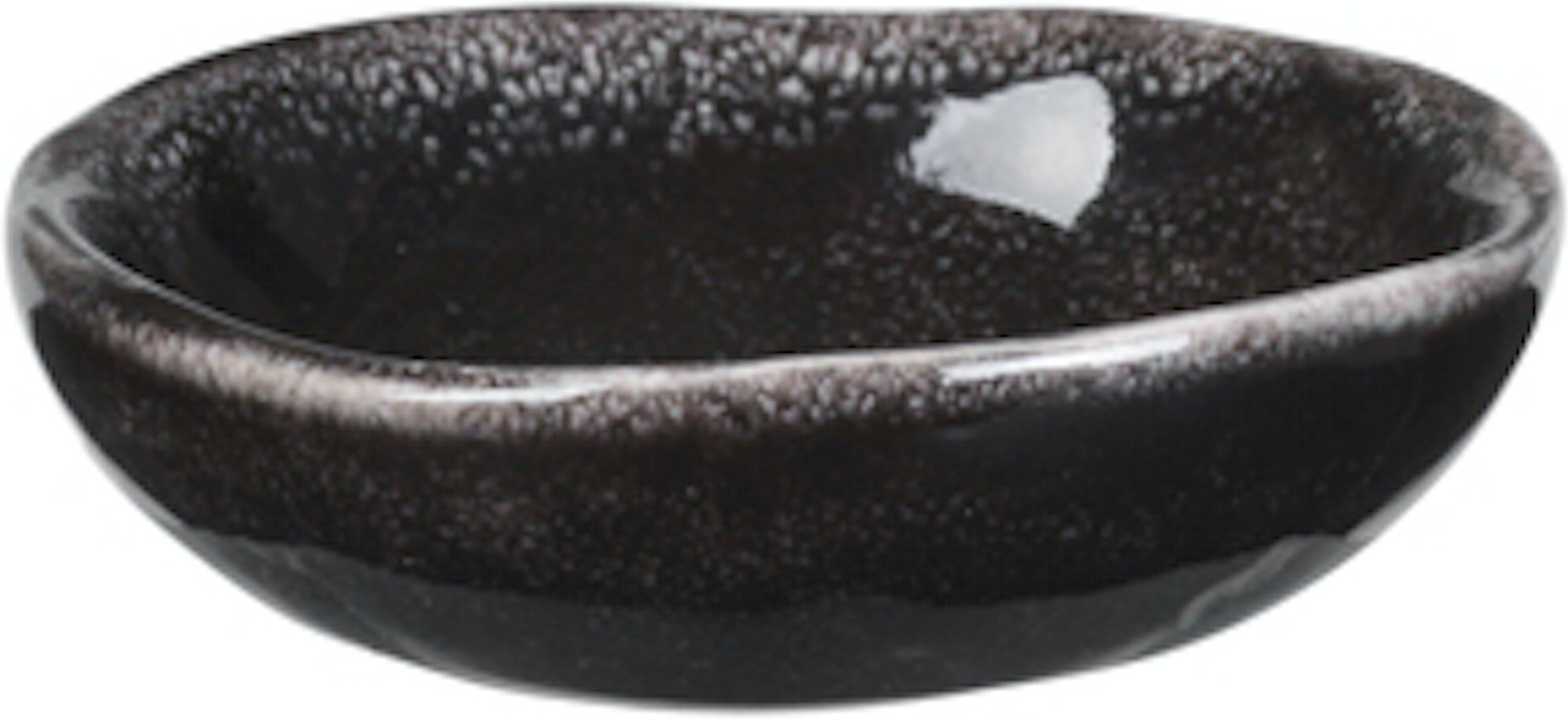 Smørskål Broste Copenhagen Nordic Coal sort stentøj Ø7xH2 cm