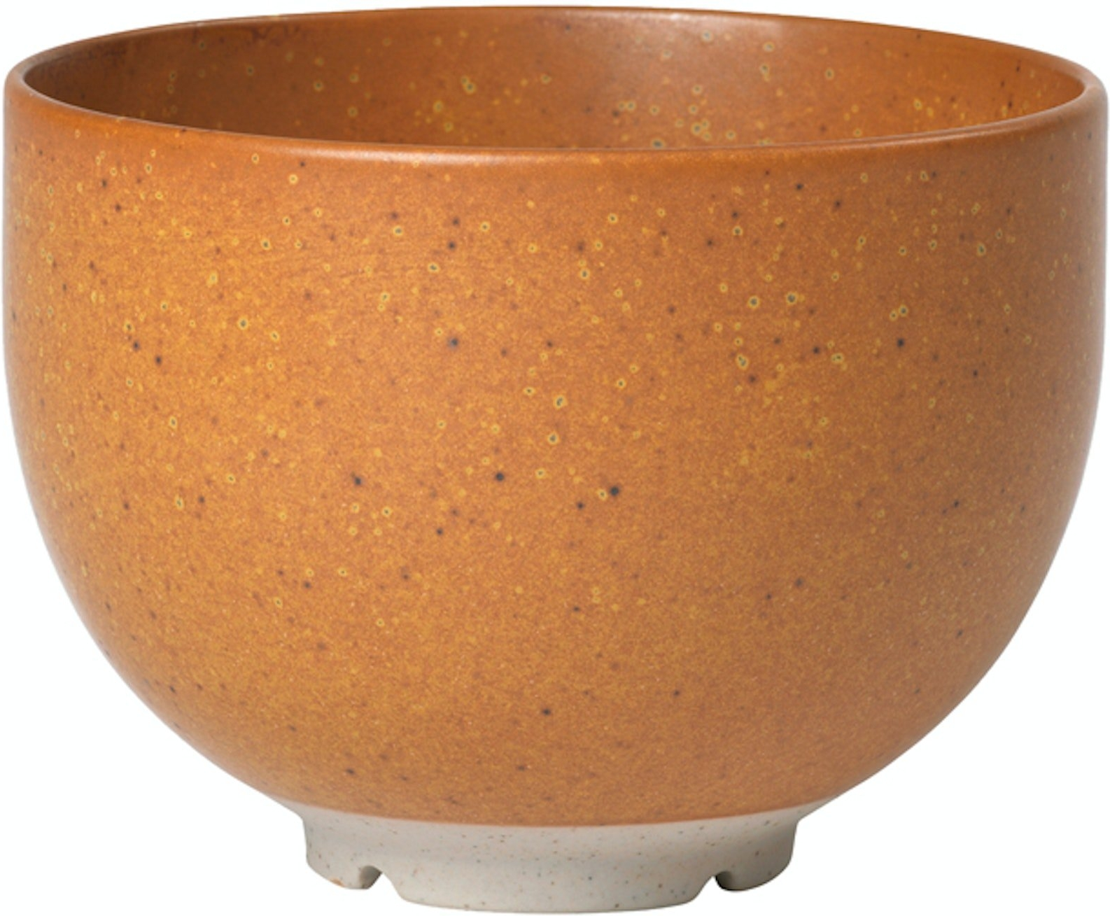 Serveringsskål Broste Copenhagen Eli stentøj Ø11 x H8 cm orange/grå