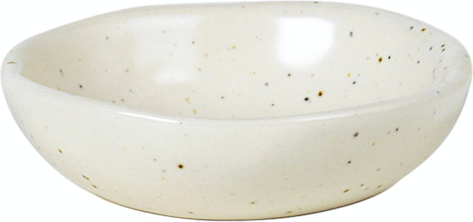 Smørskål/skål Broste Copenhagen Nordic Vanilla creme stentøj Ø7×2 cm