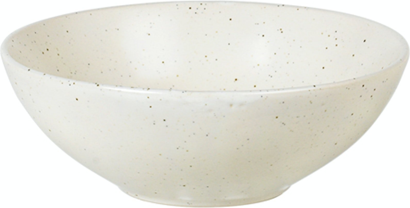 Serveringsskål Broste Copenhagen Nordic Vanilla creme stentøj Ø17 x H6 cm