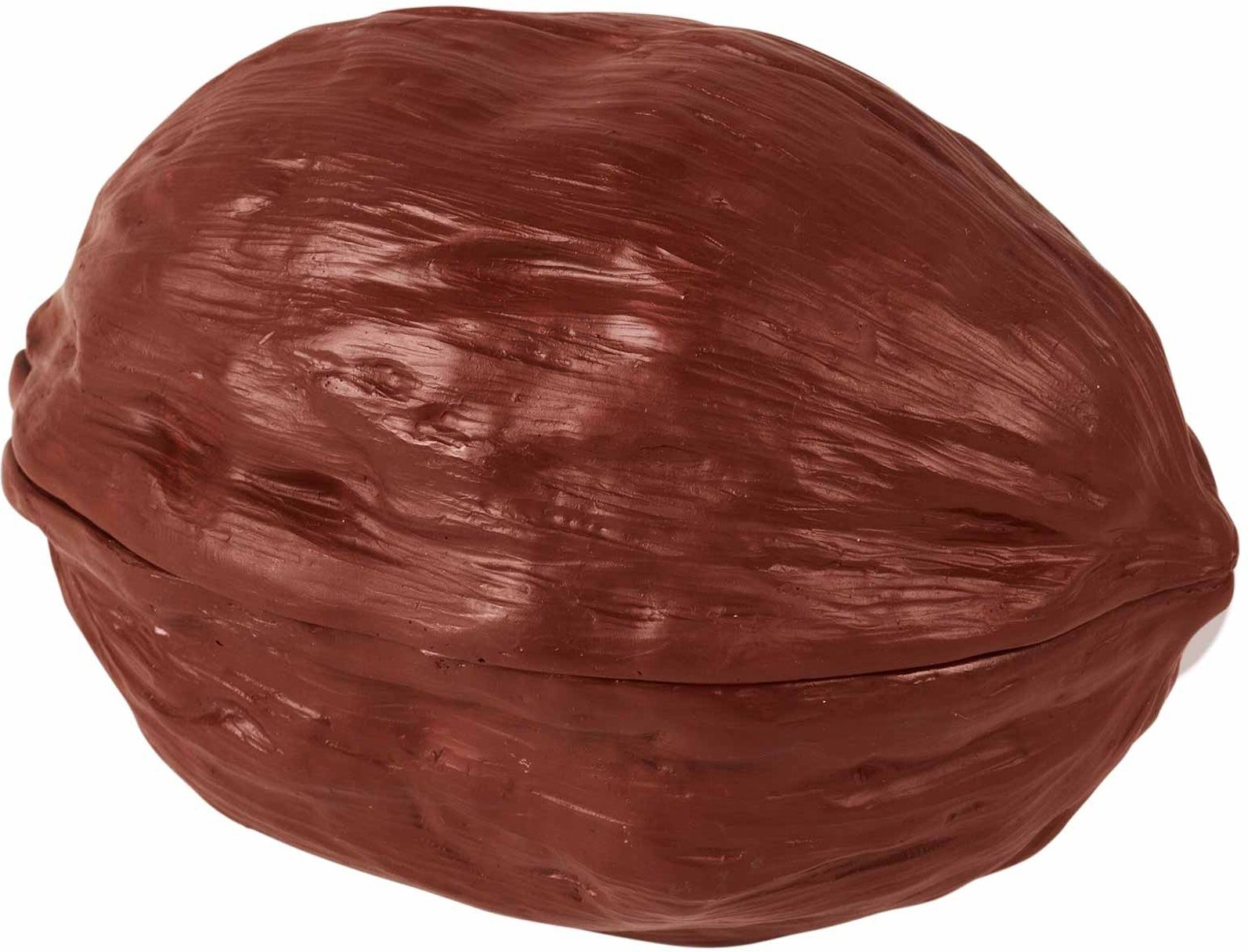 Juledekoration Broste Copenhagen Walnut rød polyresin 11,6x10,5x15 cm