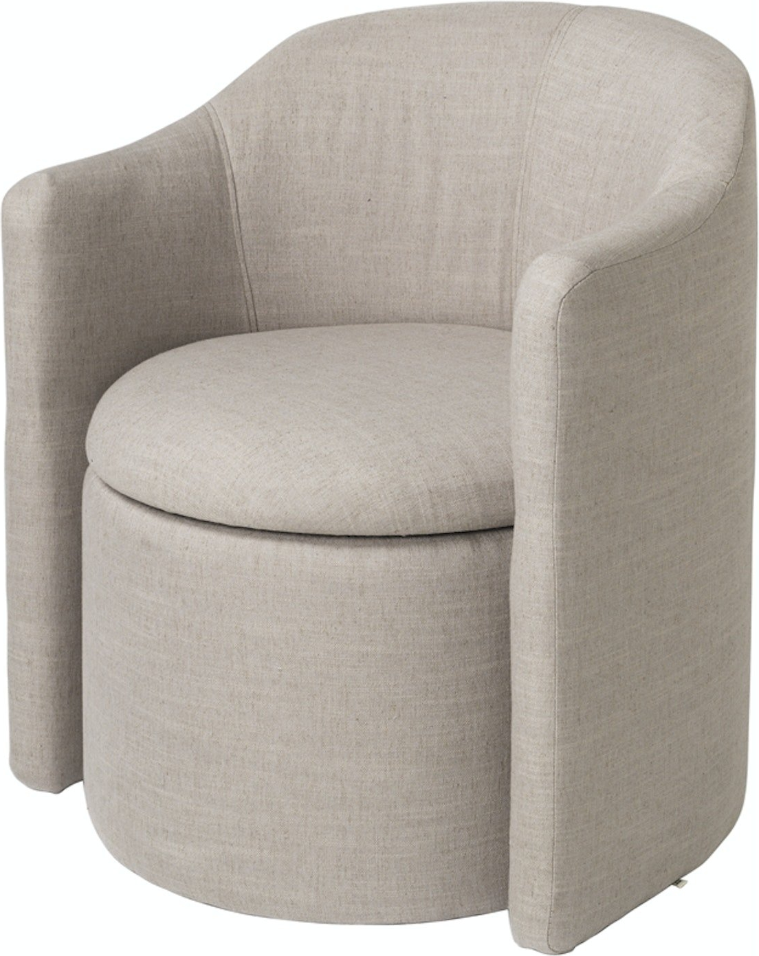 Loungestol Broste Copenhagen Pond grå, polyester/viskose, H75xB65xL66 cm