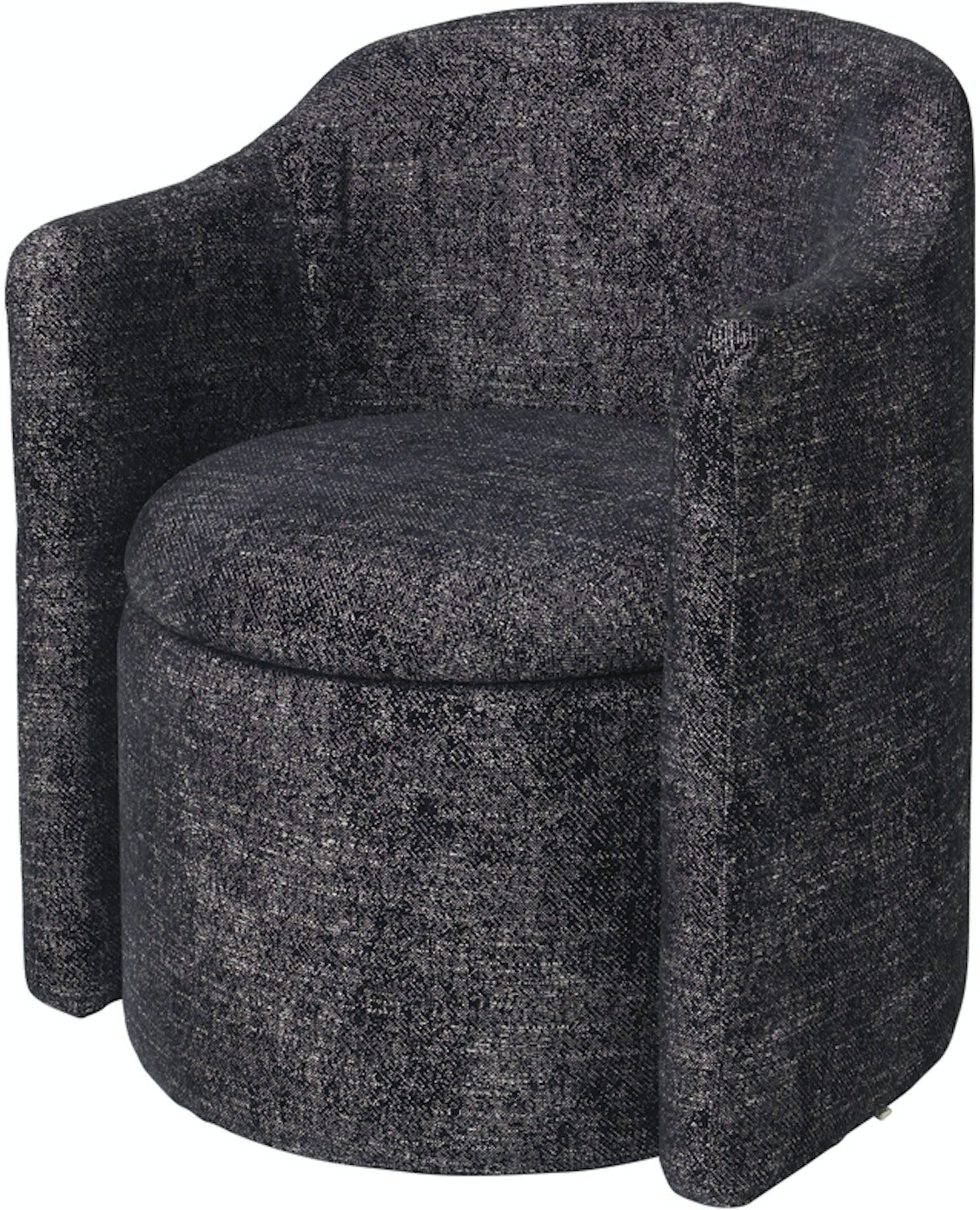 Loungestol Broste Copenhagen Pond sort - blødt polyester- og viskosebetræk, elegant design