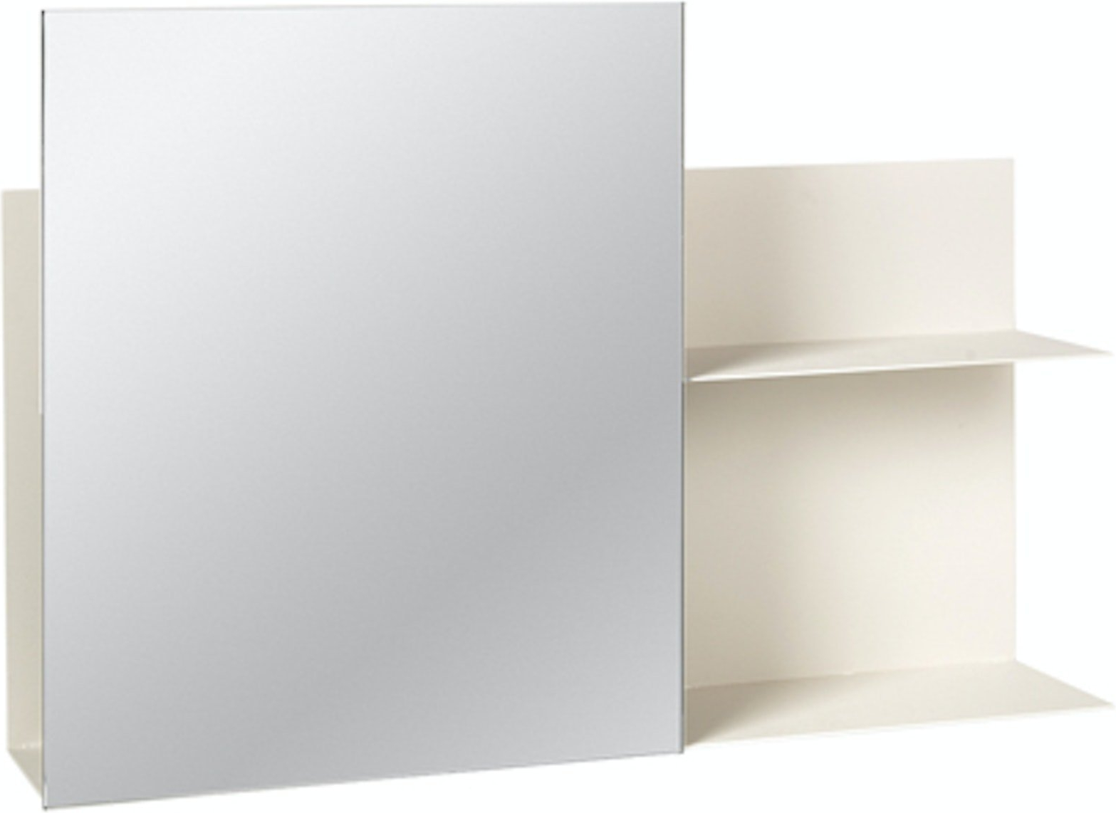 Væghylde Broste Copenhagen Svante hvid jern 51x9,5x25 cm