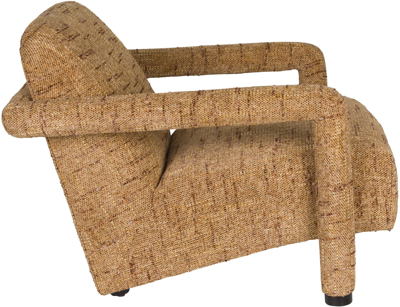 Loungestol Dutchbone Kent nougat - polstret skum & stel i eukalyptustræ