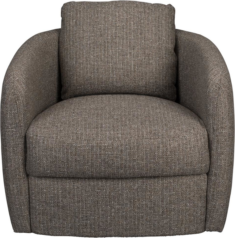 Loungestol Dutchbone Boho - mørkegrå silikoniseret fiber polstret retro lænestol til stuen