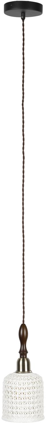 Pendellampe hængelampe Dutchbone Poppy offwhite keramik Ø13 x H150 cm