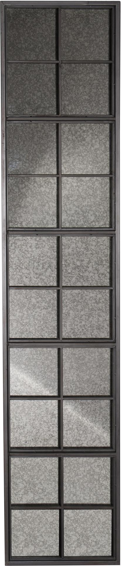 Rektangulært vægspejl Dutchbone Vintage H178xB37,5 cm sort pulverlakeret jernramme