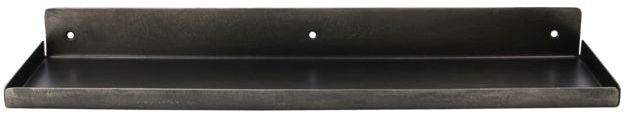 Væghylde House Doctor Boti i rustfrit stål sort antik 43x11,5x4 cm