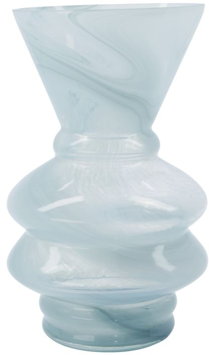 Vase House Doctor Viel dekorationsvase i blå mundblæst glas Ø16 x H25 cm