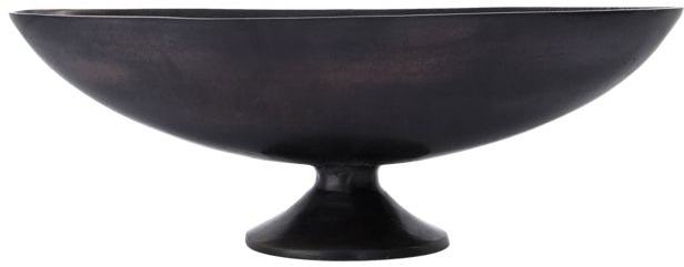 Oval skål House Doctor Foy i aluminium bruneret messing 45x15x15 cm