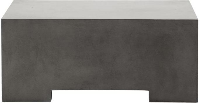 Udendørs sofabord og sidebord House Doctor Crete beton grå 82x82x35 cm