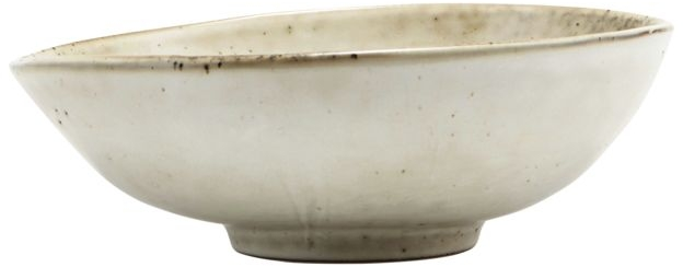 Serveringsskål House Doctor Lake stentøj lysegrå Ø16,8 cm