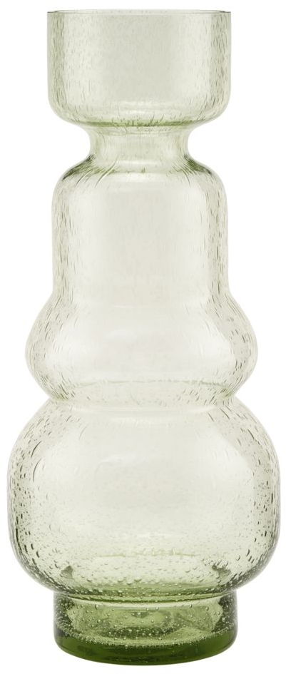 Vase House Doctor Organi glas lysegrøn Ø11 x H26 cm skulpturel dekorationsvase