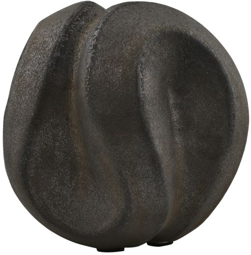 Skulptur House Doctor Sling keramik og glasur sort bejdse H13 x B14,5 x L14,5 cm