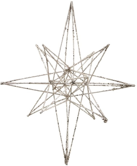 Stjerne julepynt House Doctor Star metal champagne H35 x L21 cm geometrisk design
