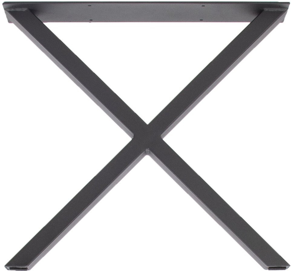 Stel til sofabord House of Sander X pulverlakeret sort jern X-form H46×B50 cm sæt 2 stk