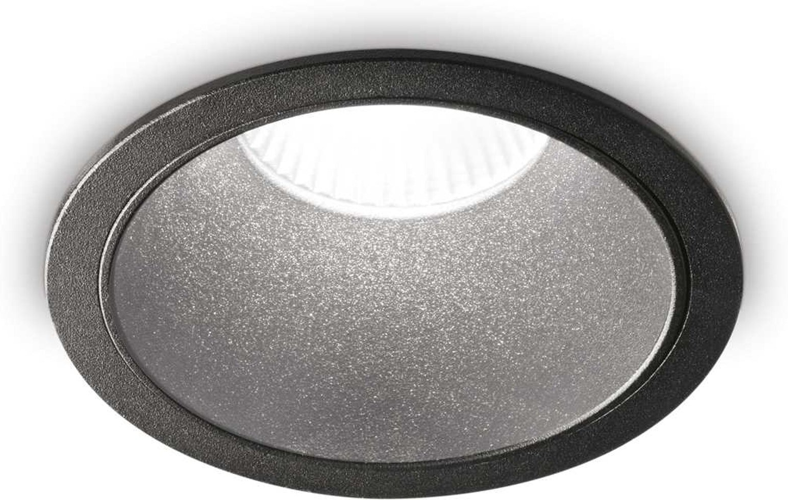 Indbygningslampe Ideal Lux Game LED Ø8,5 cm sort 11W 1000 lm 3000K