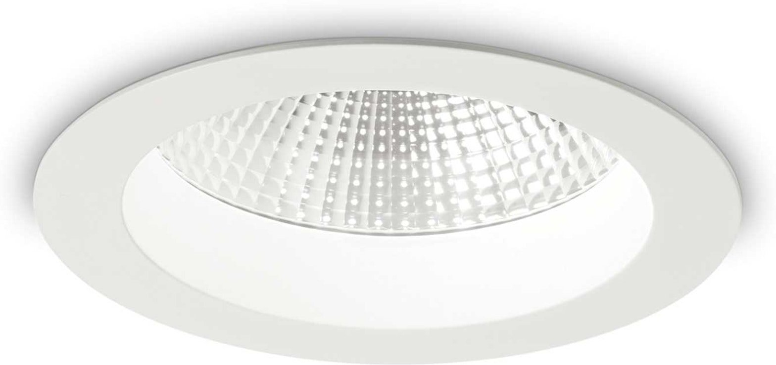 Indbygningslampe Ideal Lux Basic Accent Ø14,4×H7,1 cm LED 1900 lm 3000 K IP44