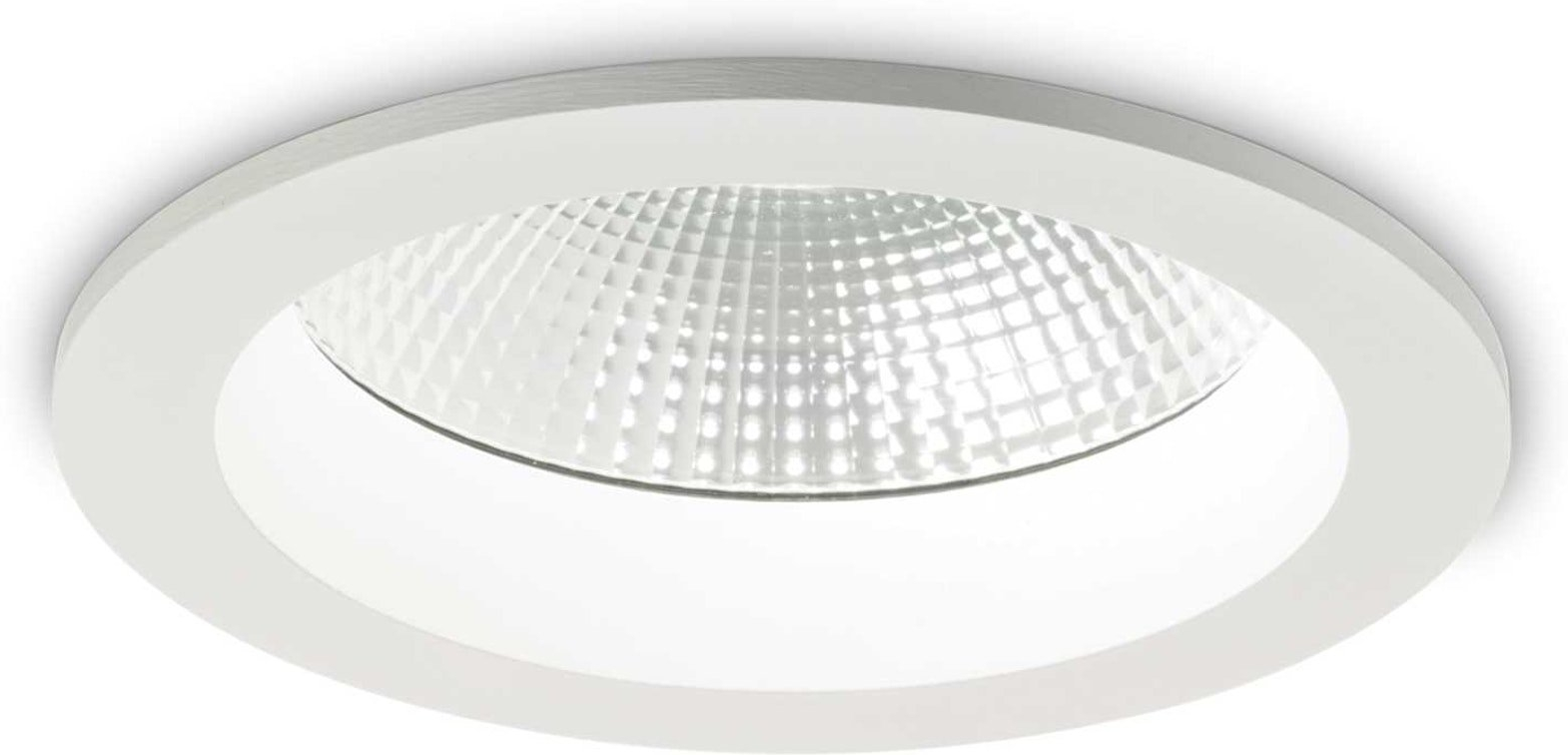 Indbygningslampe Ideal Lux Basic Accent integreret LED D18,3 x H8 cm IP44 2900 lm 3000 K