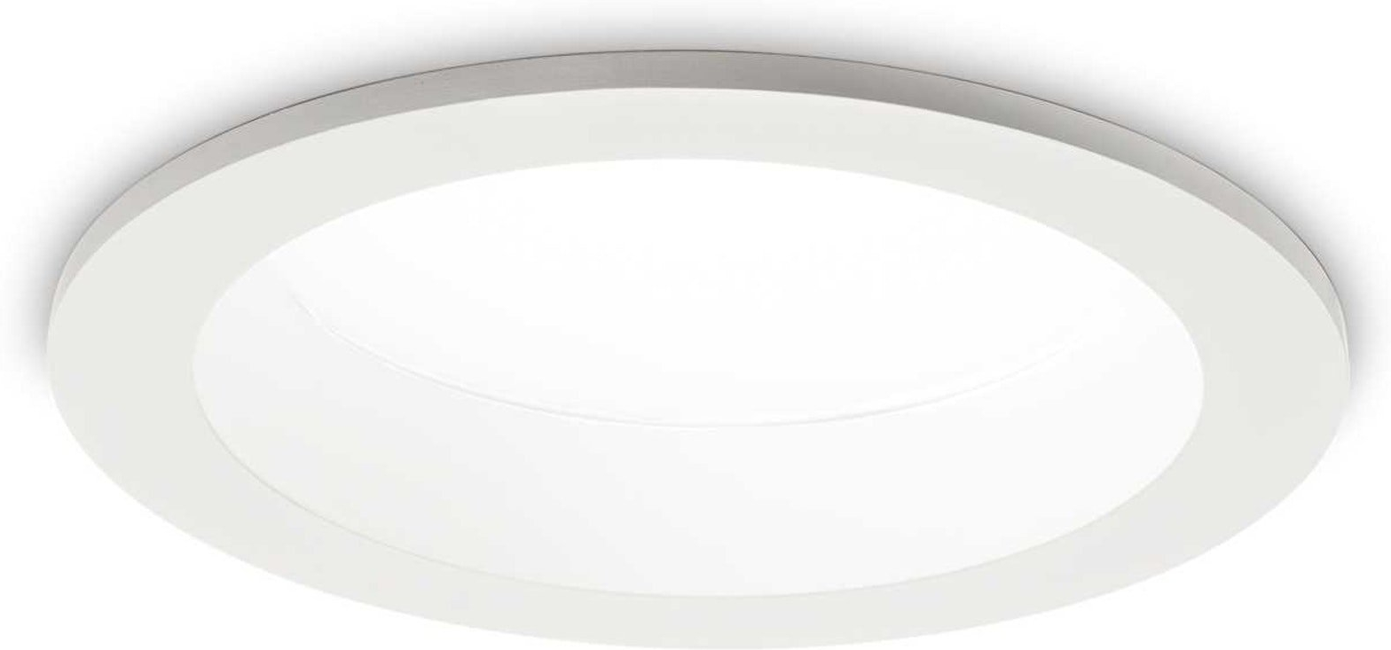Ideal Lux Basic Wide LED-indbygningsspot 1900 lm 3000K IP44 Ø14,4 cm