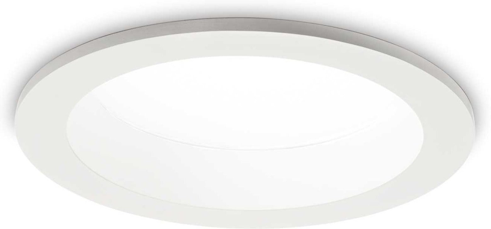 Indbygningslampe Ideal Lux Basic Wide LED Ø18,3 cm 3000K 2900 lm IP44