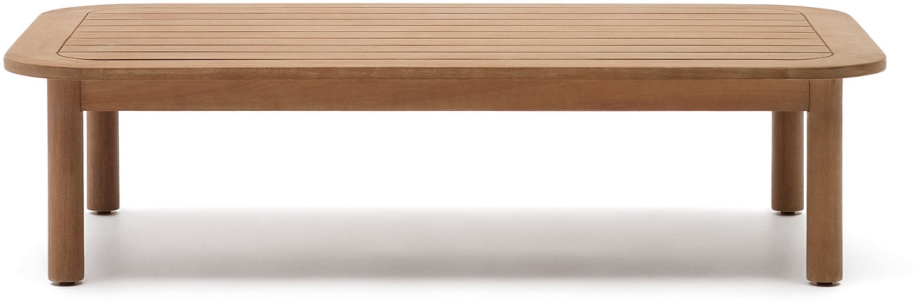 Udendørs sofabord Kave Home Sacova 100% eukalyptustræ 140x89x36 cm FSC natur