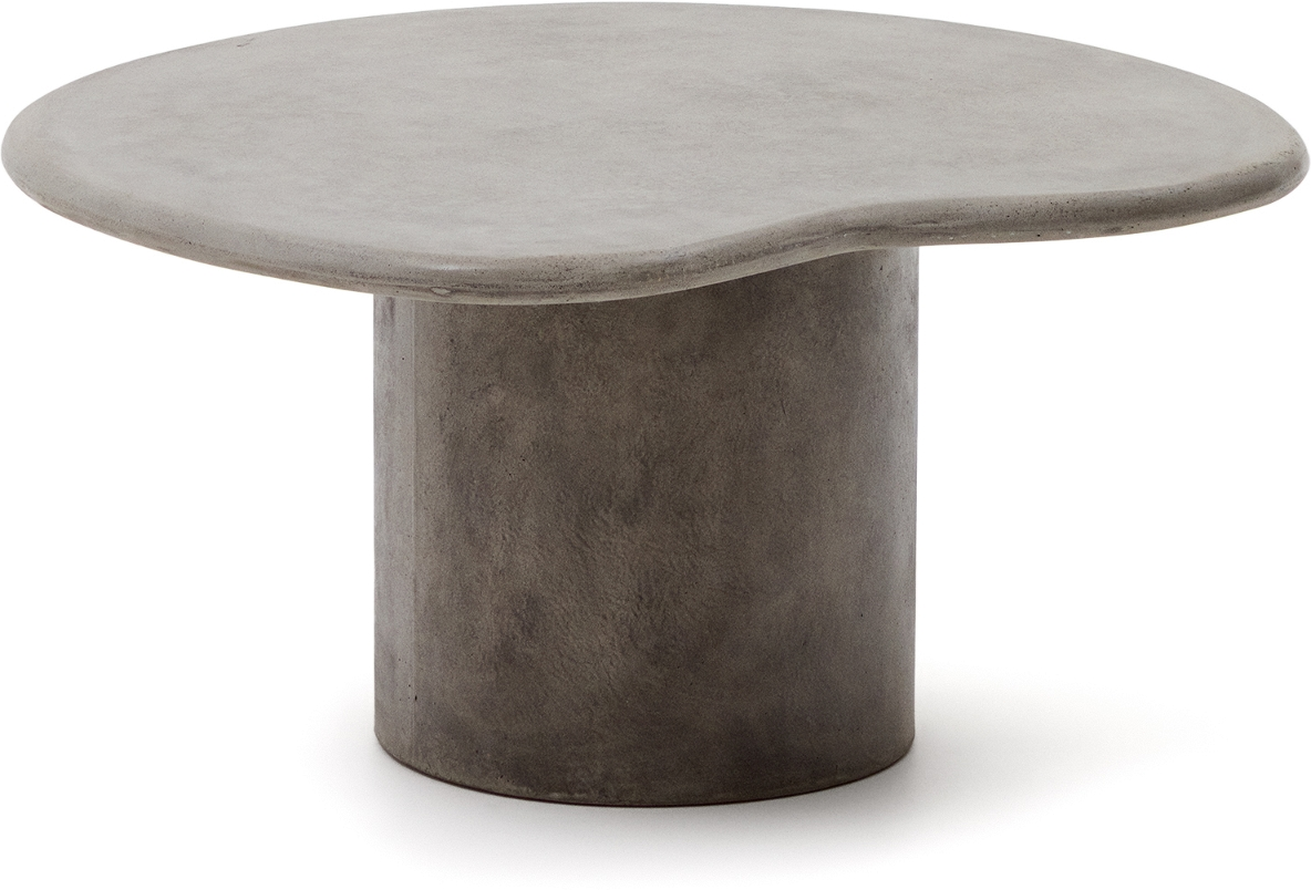 Udendørs sofabord Kave Home Macarella grå fibercement 83x77x41 cm