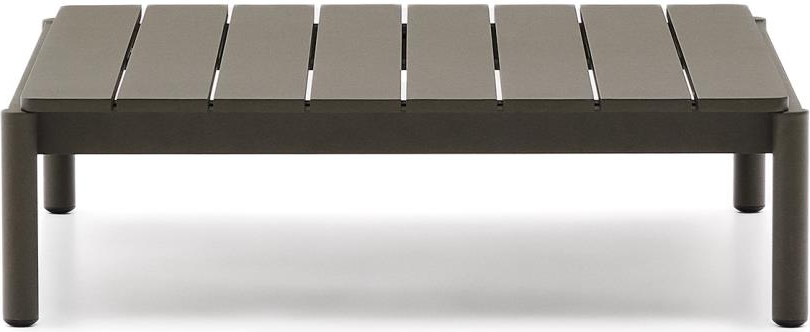 Udendørs sofabord/sidebord Kave Home Sorells khaki 100% aluminium 88,8x91 cm