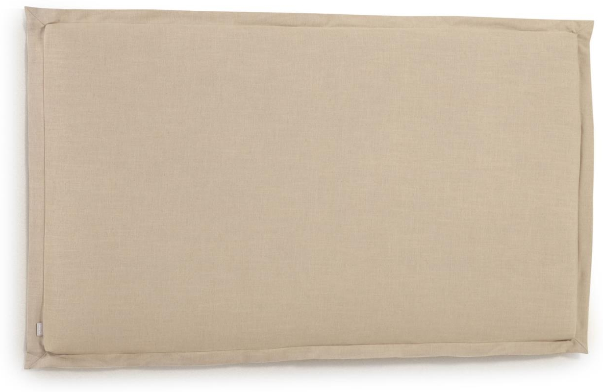 Polstret sengegavl Kave Home Tanit beige stof 106×206 cm