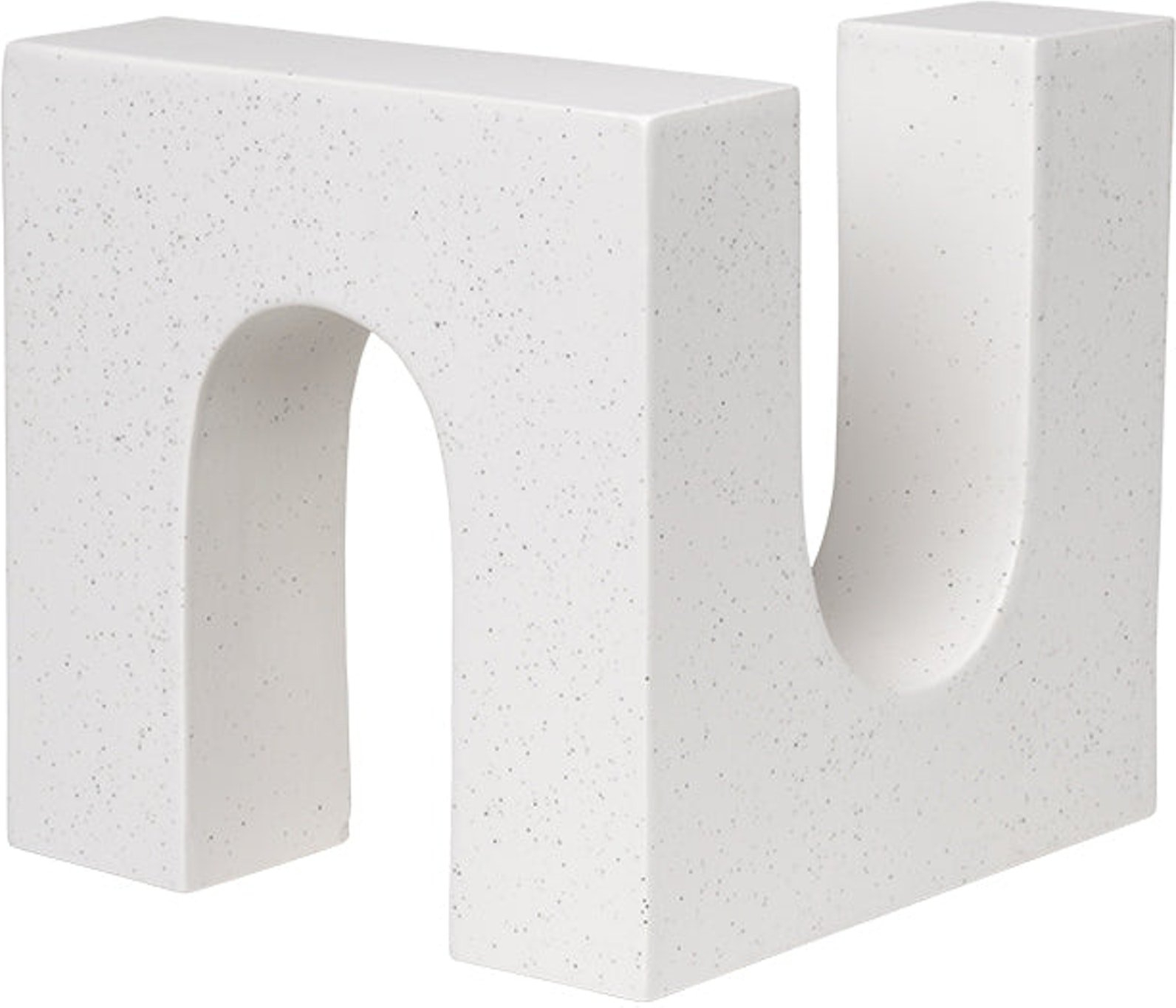 Skulptur Kristina Dam Brick Sculpture keramik råhvid dekorativ arkitektonisk 20 cm