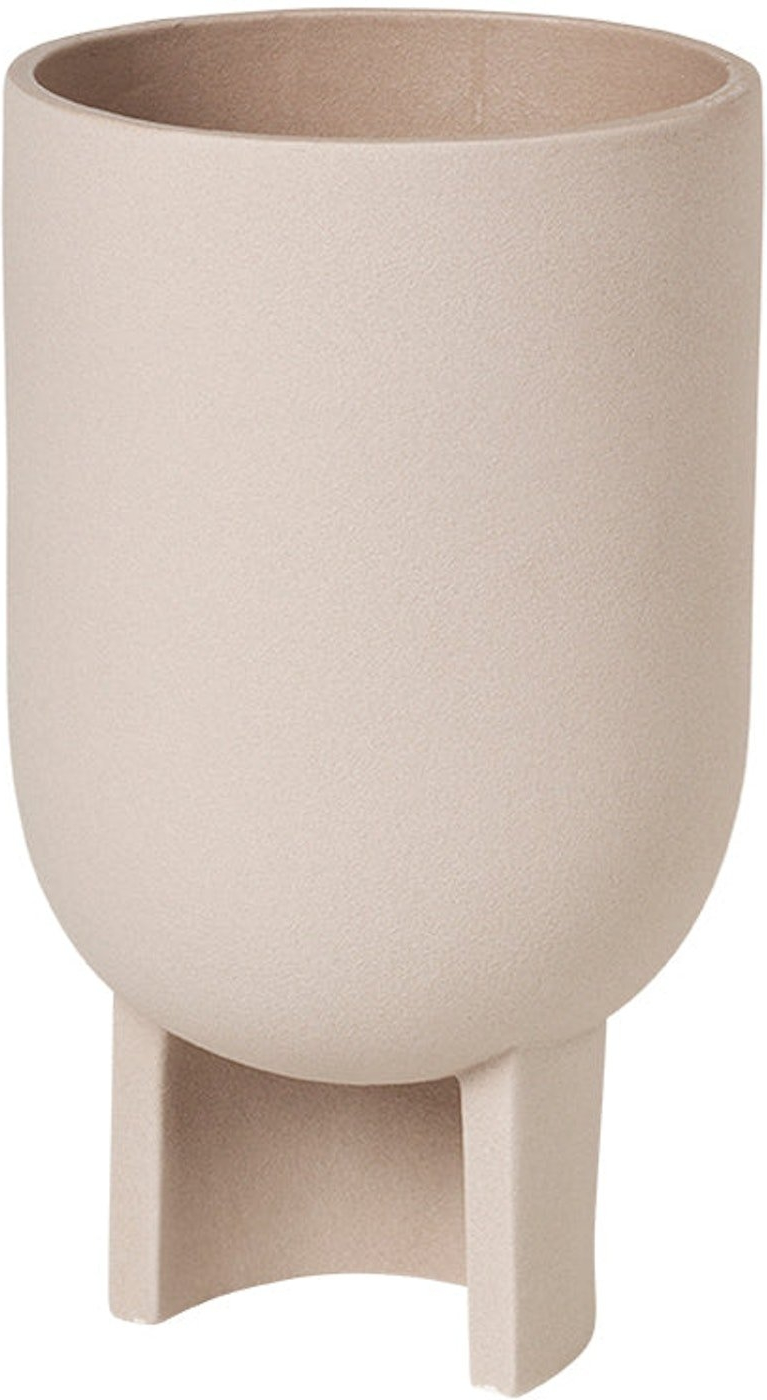 Urtepotte Kristina Dam Serene sandfarvet terracotta Ø16 cm x H27,5 cm