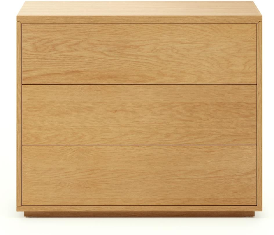 Kommode Kave Home Abilen 3 skuffer egefiner natur nordisk design L90xD36xH75 cm